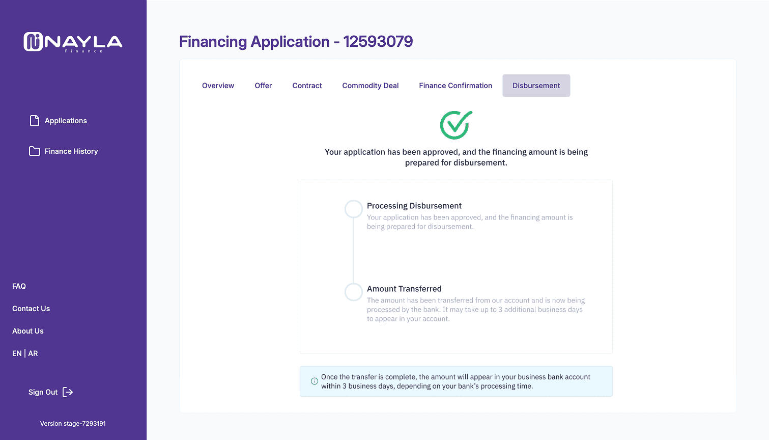 Our Product 7 4. Funding arrives in your business's account